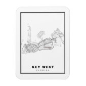 Key West Map Magneet (Verticaal)