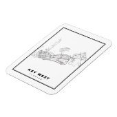 Key West Map Magneet (Linkerzijde)