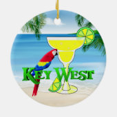 Key West Margarita Keramisch Ornament (Achterkant)