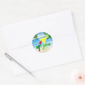 Key West Margarita Ronde Sticker (Envelop)