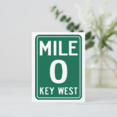 Key West Mile 0, Florida VS Briefkaart (Staand voorkant)
