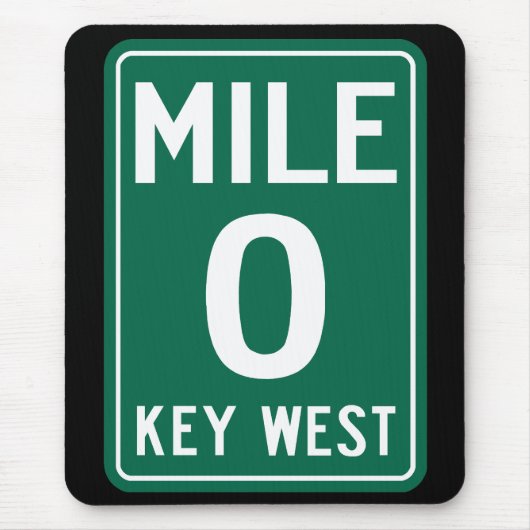 Key West Mile 0, Florida VS Muismat (Voorkant)