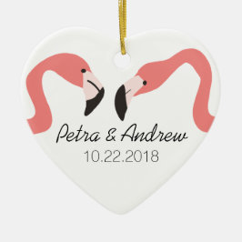 Key West Modern Whimsy Paar Keramisch Ornament