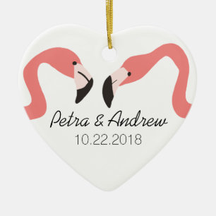 Key West Modern Whimsy Paar Keramisch Ornament