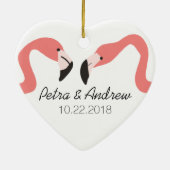 Key West Modern Whimsy Paar Keramisch Ornament (Achterkant)