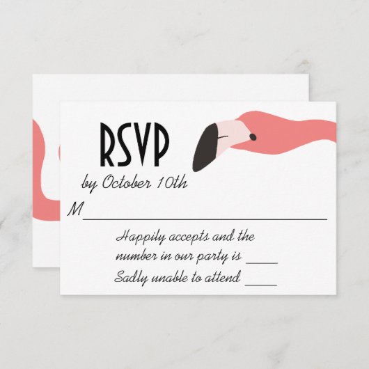 Key West Modern Whimsy RSVP (Voorkant / Achterkant)