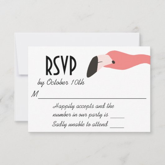 Key West Modern Whimsy RSVP Kaartje (Voorkant)