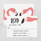 Key West Modern Whimsy RSVP Kaartje (Voorkant / Achterkant)