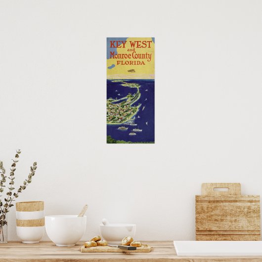  Key West Monroe County Florida Poster (Keuken)