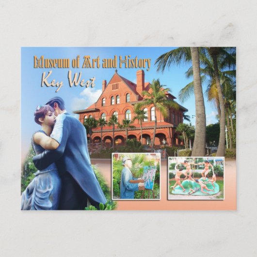 Key West Museum of Art & History, Key West, FL Briefkaart (Voorkant)