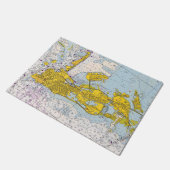 Key West Nautical Chart Map Deurmat (Schuin)