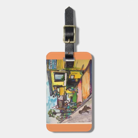 Key West Painting Bagagelabel (Voorkant verticaal)