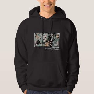  Key-West Palm Leaves Summer Beach Art Hoodie