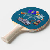 Key West Ping Pong Paddle Tafeltennisbatje (Voorkant Gekanteld)