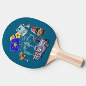 Key West Ping Pong Paddle Tafeltennisbatje (Zijkant)