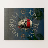 Key West Piraat Schedel Legpuzzel (Horizontaal)