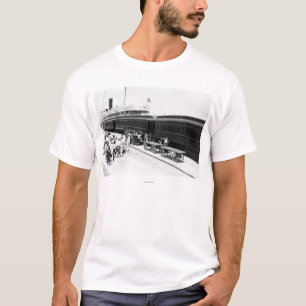 Key West Railroad Station laadschip vanuit Cuba T-shirt