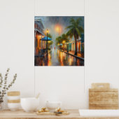 Key West Regen - 1 Poster (Keuken)