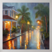 Key West Regen - 4 - Poster (Voorkant)