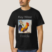 Key West Rooster en US Highway 1 bord T-shirt (Voorkant)