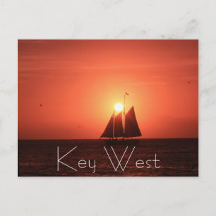 Key West, Sailboot op Sunset Briefkaart
