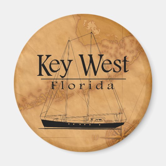 Key West Sailing Magneet (Voorkant)