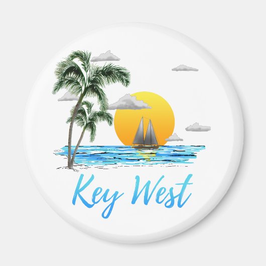 Key West Sailing Magneet (Voorkant)