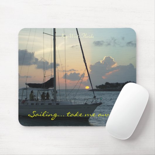 Key West sailing mousepad Muismat (Met muis)