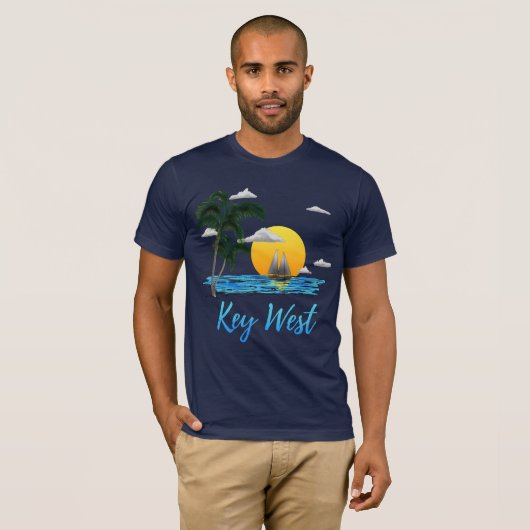 Key West Sailing T-shirt (Voorkant volledig)