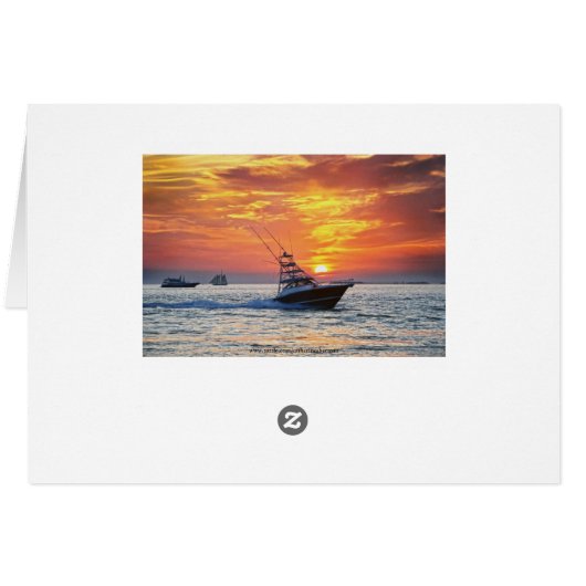 Key West Sailships Sunset Happy Birthday (Achterkant Horizontaal)