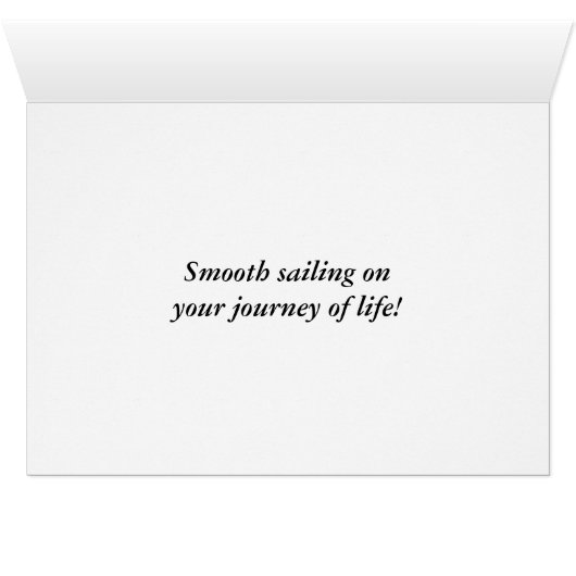 Key West Sailships Sunset Happy Birthday (Binenzijde Horizontaal (Onderkant))