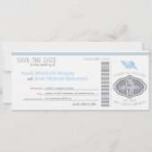 Key West Save the Date Boarding Pass (Voorkant)