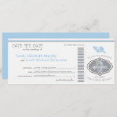 Key West Save the Date Boarding Pass (Voorkant / Achterkant)