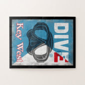 Key West  Scuba-duikmasker Legpuzzel (Horizontaal)