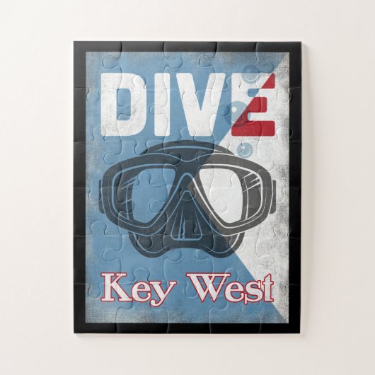 Key West  Scuba-duikmasker Legpuzzel (Verticaal)