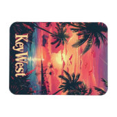 Key West Serenity: Tropische zonsondergang Magneet (Horizontaal)