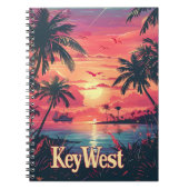 Key West Serenity: Tropische zonsondergang Notitieboek (Voorkant)
