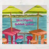 Key West-sfeer Jubileumweekend Sparkling Wijnetiket (Enkel label)