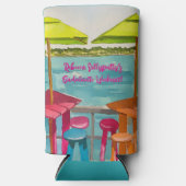 Key West Sfeer Meisjesweekend Seltzer Blikjeskoeler (Voorkant)