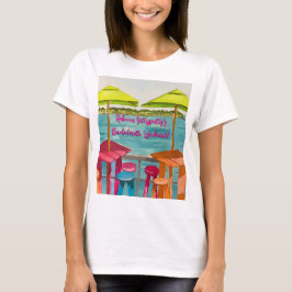 Key West-sfeer vrijgezellenweekend T-shirt