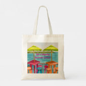 Key West-sfeer vrijgezellenweekend Tote Bag (Achterkant)