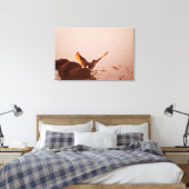 Key West Shorebird Sunset Rocks Florida Keys Canvas Afdruk (Insitu (Slaapkamer))
