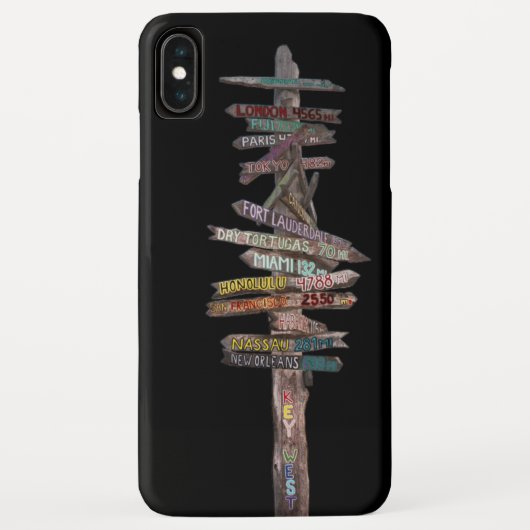 Key West Sign Post iPhone Case (Achterkant)