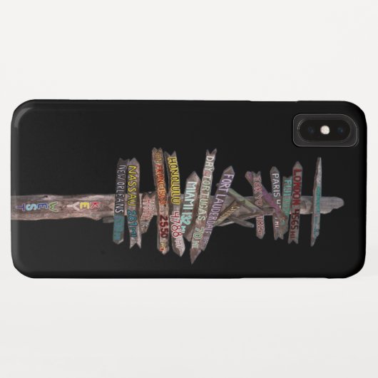 Key West Sign Post iPhone Case (Achterkant (horizontaal))