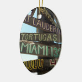 Key West Signs Keramisch Ornament (Links)