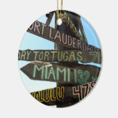 Key West Signs Keramisch Ornament (Links)