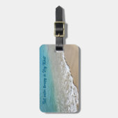 Key West strand scene bagagelabel (Voorkant verticaal)