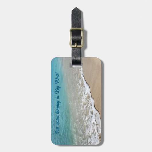 Key West strand scene bagagelabel (Voorkant verticaal)