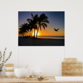 Key West Sunrise Tropical Paradise Poster (Keuken)