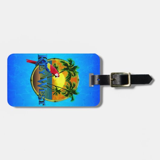 Key West Sunset Bagagelabel (Voorkant horizontaal)